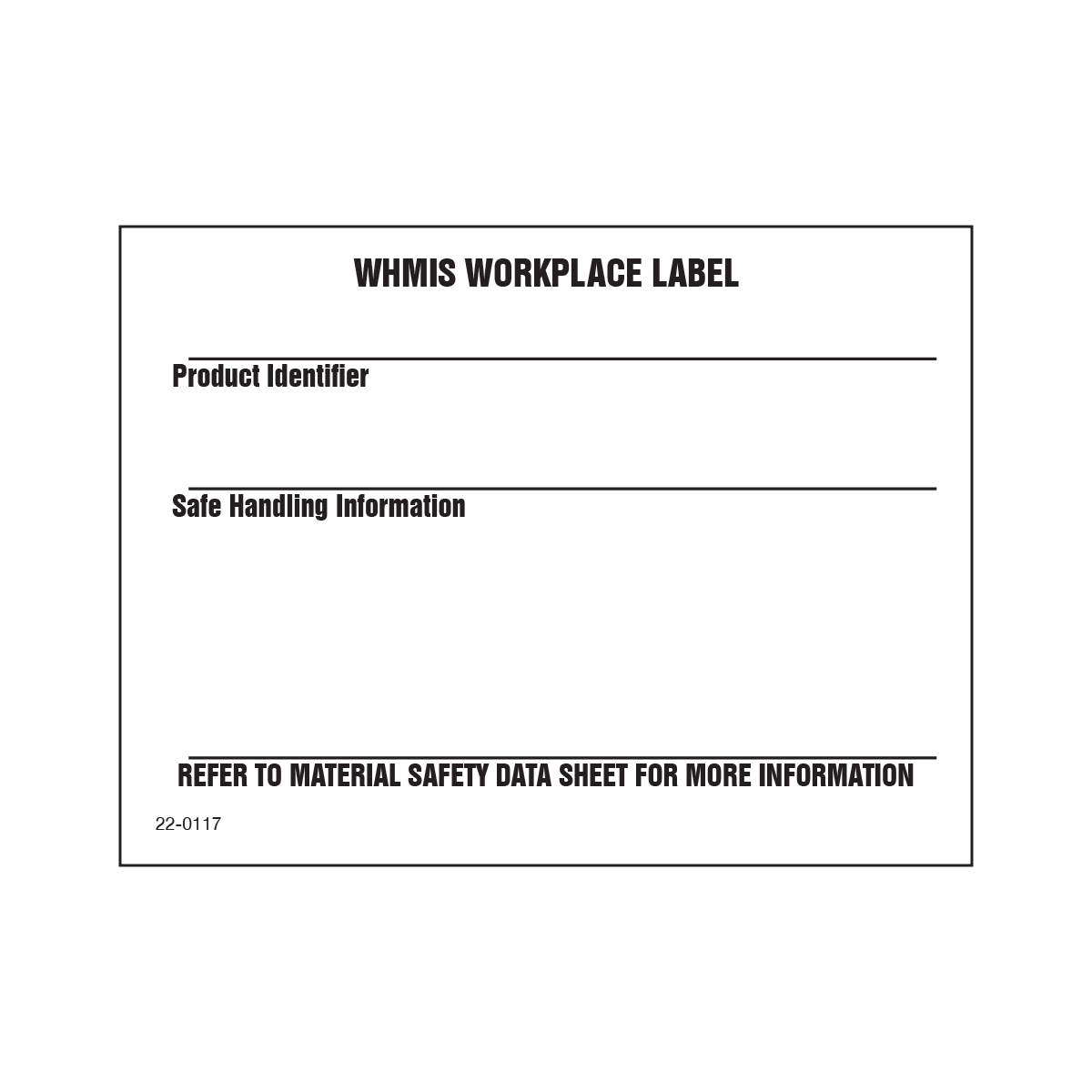 22-0117 WHMIS Workplace Decal