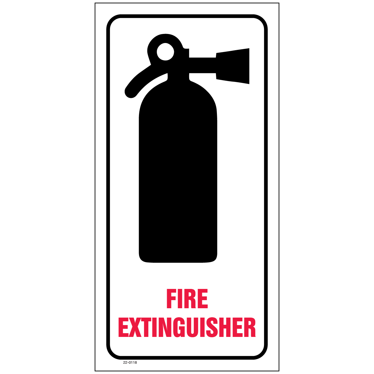 22-0118 Fire Extinguisher Cabinet Decal