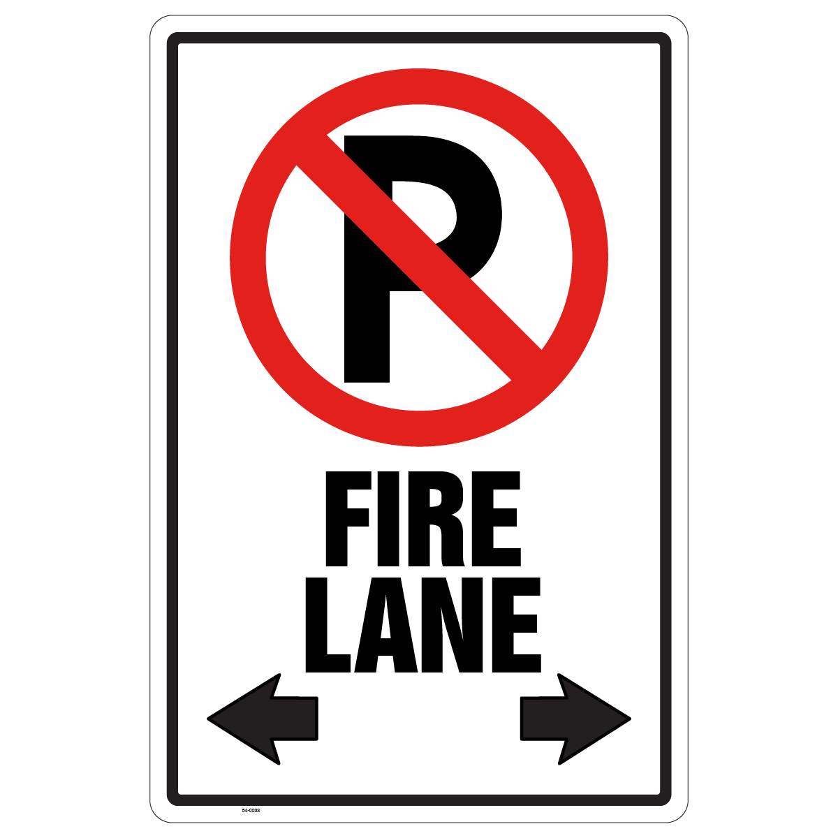 54-0033 No Parking Fire Lane