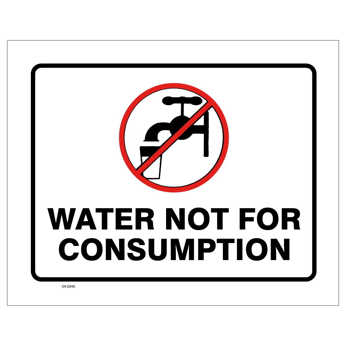 54-0045 Water Not For….