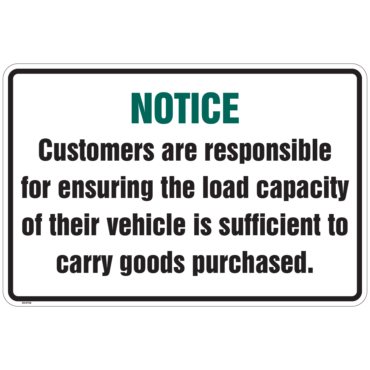 54-0154 Load Capacity
