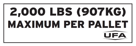 22-8074 - Pallet Racking Weight (2,000 lbs.) Decals