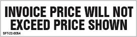 22-0054 Invoice Price Will Not Exceed Price Shown