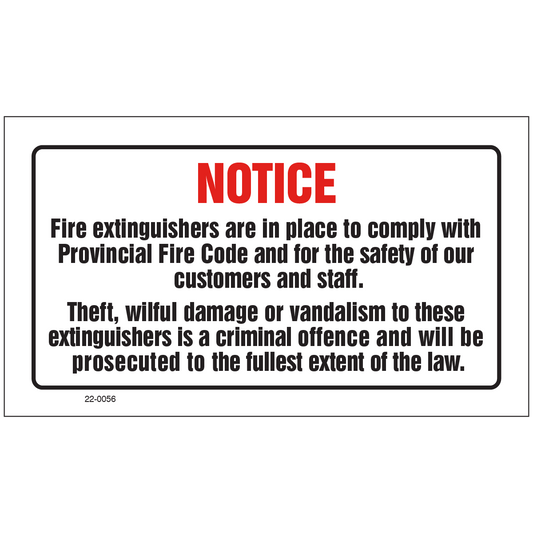 22-0056 Fire Extinguisher Notice