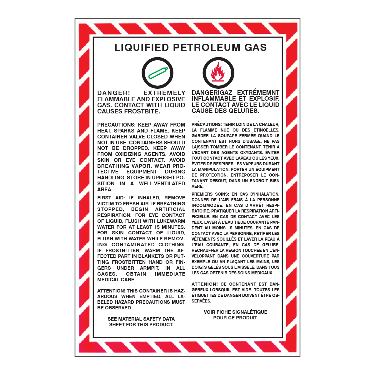 22-0115 WHMIS Decal - Liquified Petroleum Gas (LPG)