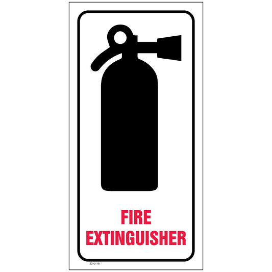 22-0118 Fire Extinguisher Cabinet Decal