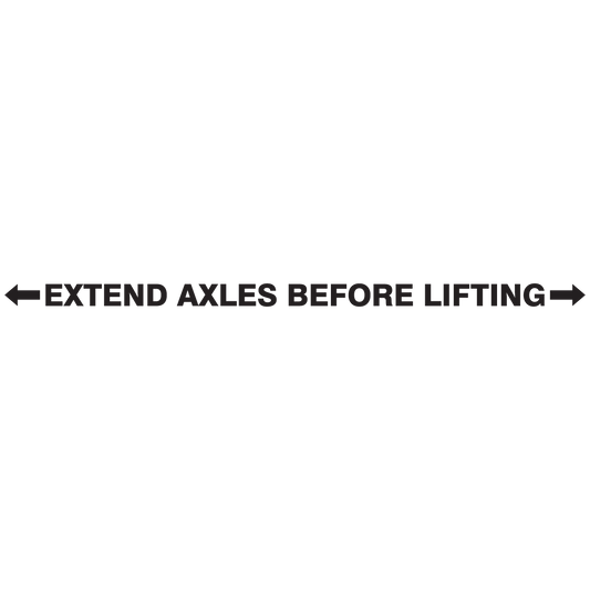 22-3003 Bin Crane - Extend Axles Before Lifting