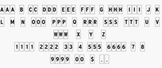 22-8027 CC Alpha Number Sheet 6”x10”