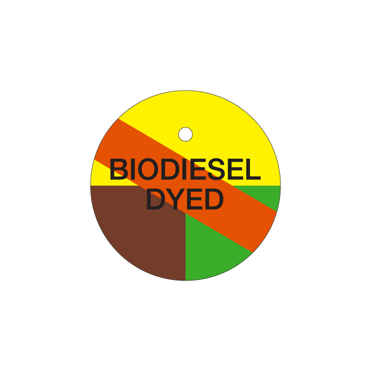 39-0019 Biodiesel Dyed ABS Product Tag