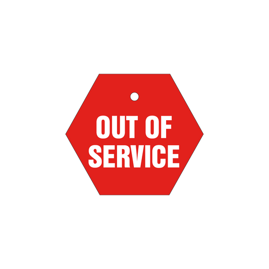 39-0067 Out of Service ABS Tag