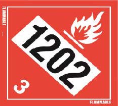 39-0079 TDG 1202 Placard