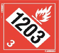 39-0080 TDG 1203 Placard