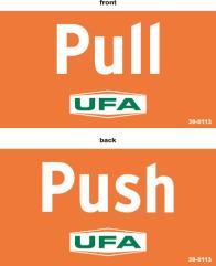 39-0113 Push and Pull Decal