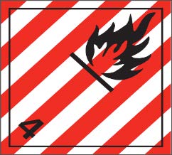 39-0199 TDG Placard Cl 4.1 Flammable Solid