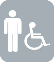 39-0505 Washroom Sign - Male/Barrier Free