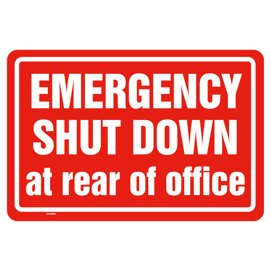 54-0003 Emergency Shut Down at Rear