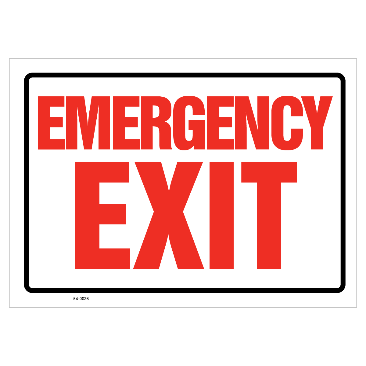 54-0026 Emergency Exit