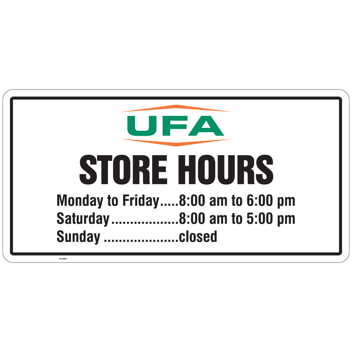 54-0083 Store Hours