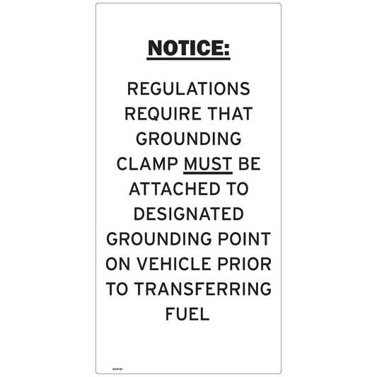 54-0143 Ground Notice for Bulk Loading