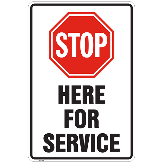 54-0151A Stop Here for Service SM