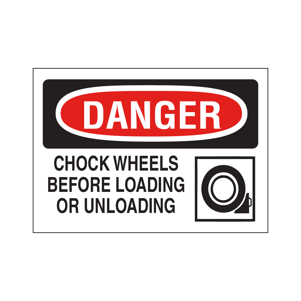 54-0152 Danger Chock Wheels