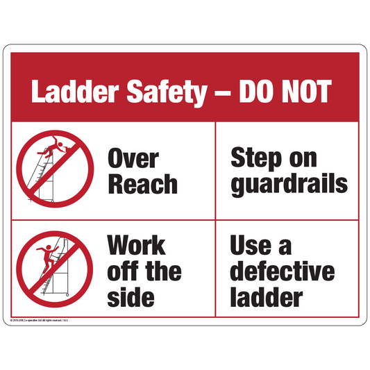 54-0223 Ladder Safety Sign