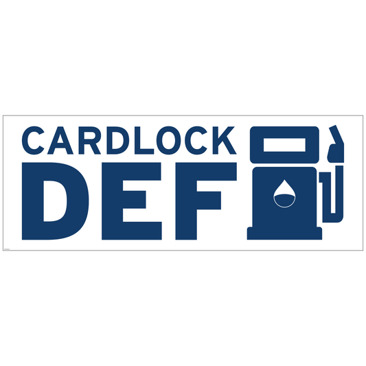 54-0502 Cardlock DEF Shed Sign