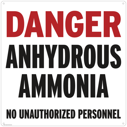 55-0000 Danger Anhydrous Ammonia